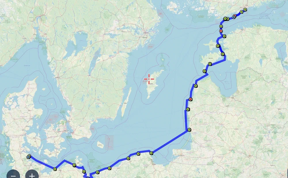 Die Route Helsinki–Arnis: 30 Tage durch die gesamte Ostsee, weitgehend gegen Wind und Welle.